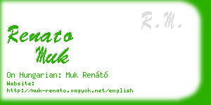 renato muk business card