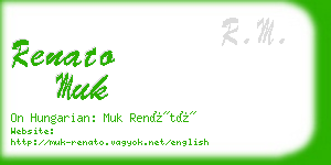 renato muk business card